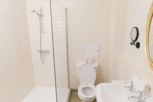 bathroom at rainhill hall