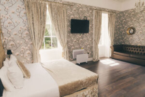 bedroom at rainhill hall