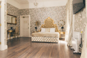 Bedroom at rainhill hall