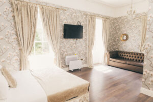 bedroom at rainhill hall