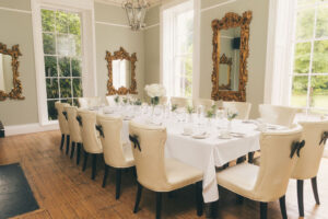 dining area set up nicely