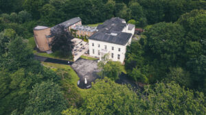 sky view of rainhill hall hotel